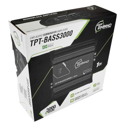 TIMPANO - 3000 WATT X 1 RMS 1 OHM STABLE AMPLIFIER (TPT-BASS3000 1OHM)