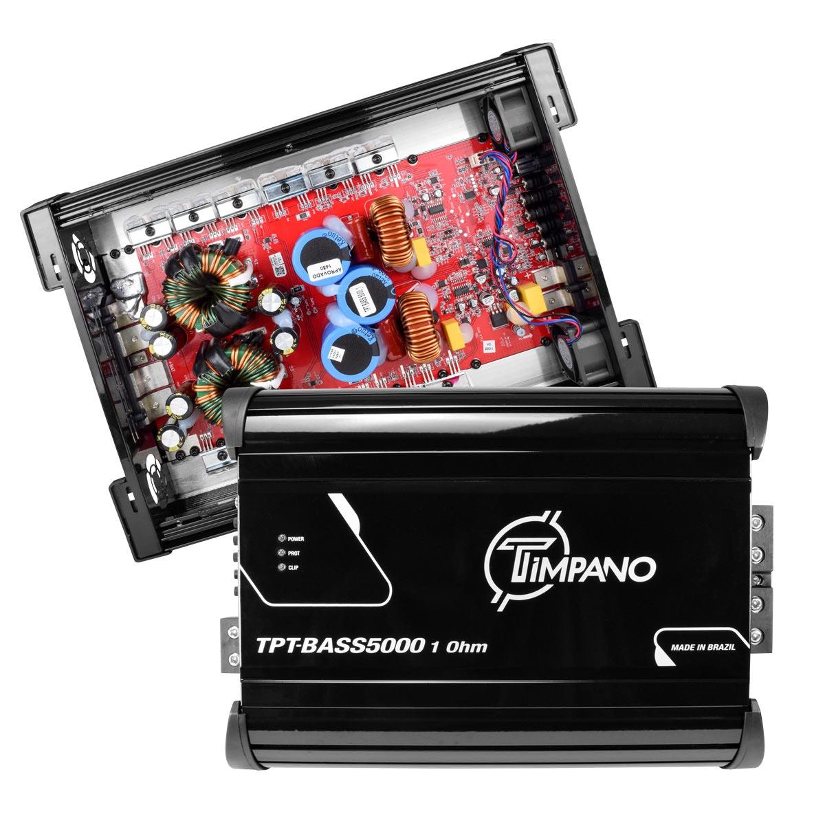 TIMPANO - 5000 WATTS X 1 RMS 1 OHM STABLE AMPLIFIER (TPT-BASS5000 1OHM)