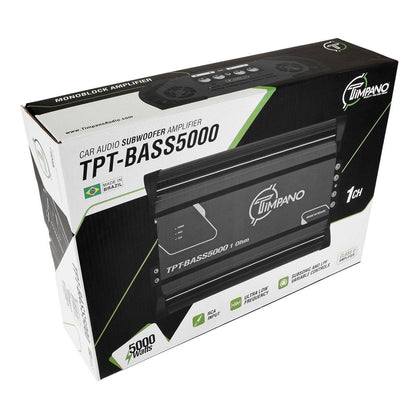TIMPANO - 5000 WATTS X 1 RMS 1 OHM STABLE AMPLIFIER (TPT-BASS5000 1OHM)