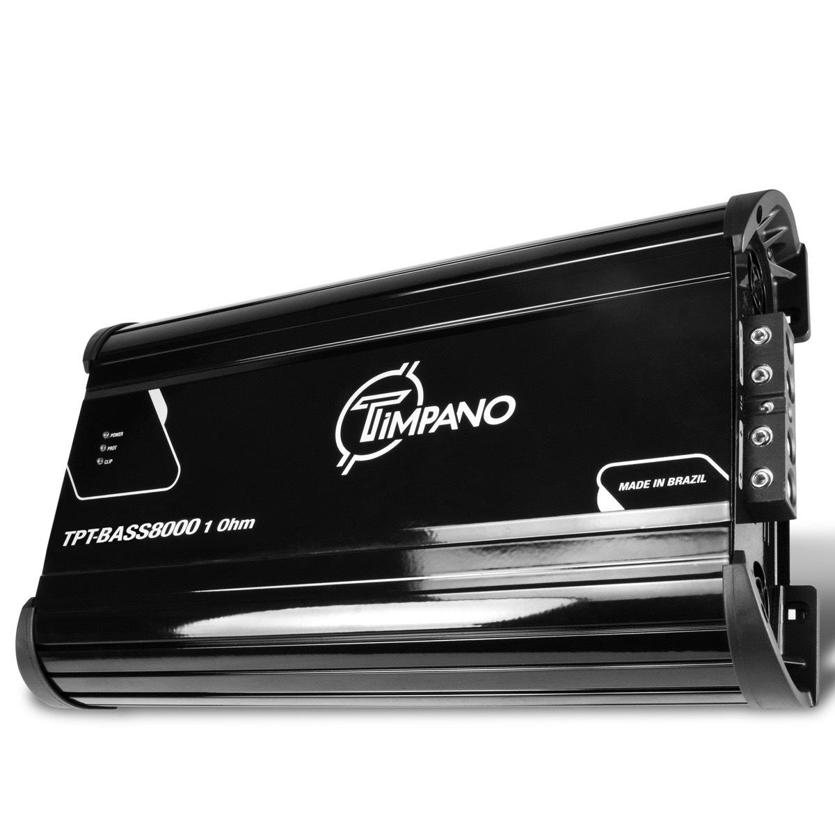 TIMPANO - 8000 WATTS X 1 RMS 1 OHM STABLE AMPLIFIER (TPT-BASS8000 1OHM)