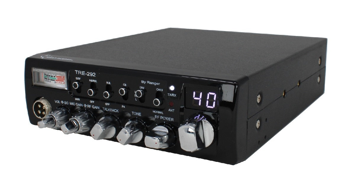 TEXAS RANGER 40 CHANNEL CB RADIO ROGER BEEP TALK BACK & SIZE OF COBRA 29 FACTORY REPAIR WARRANTY ONLY (TRE-292)