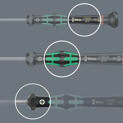 Wera 2035 Slotted Screwdriver For Precision Electronic Applications