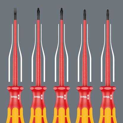 Wera Vde Insulated Screwdriver Set (7-piece Set)