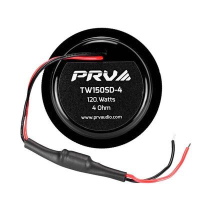 PRV AUDIO - 120 WATT SOFT SILK DOME TWEETERS WITH BUILT-IN CAPACITOR (TW150SD-4)