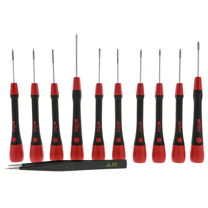 Wiha Picofinish Screwdriver Esd Tweezers Smartphone Tech Set - 11 Piece Set