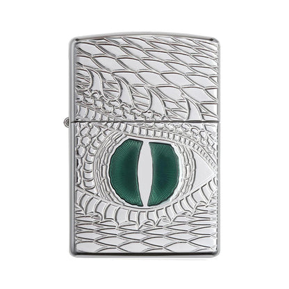 Zippo Windproof Lighter Dragon Eye High Polish Chrome Armor