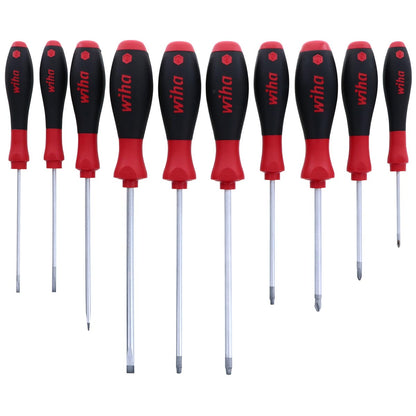 Wiha Softfinish Slotted/phillips/square Screwdriver - 10 Piece Set