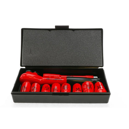 Wiha Insulated Socket And Ratchet Set 3/8" Drive - Sae (10 Piece Set)