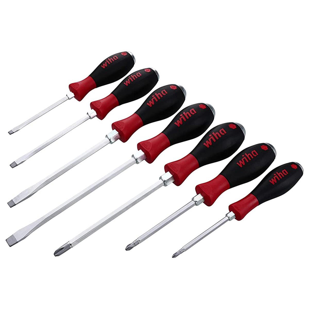 Wiha Softfinish Extra Heavy Duty Slotted/phillips Screwdriver Set (7 Piece Set)