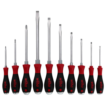 Wiha Softfinish Extra Heavy Duty Slotted/phillips Screwdriver Set (10 Piece Set)