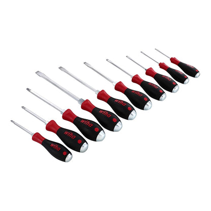 Wiha Softfinish Extra Heavy Duty Slotted/phillips Screwdriver Set (10 Piece Set)