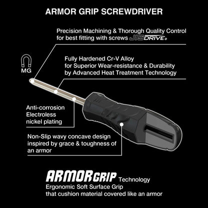 Vessel Armor Grip Screwdriver 8pc. Set No.550a8ptu