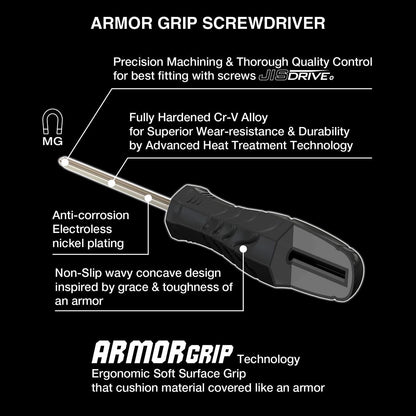 Vessel Armor Grip Screwdriver 4pc. Set No.550aph4pbu