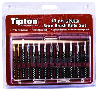 Tipton 13 Piece Nylon Bristle Rifle Bore Brush Set