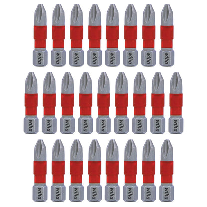 Wiha Terminator Impact Insert Bit Phillips #2 Pack Of 25 Bits