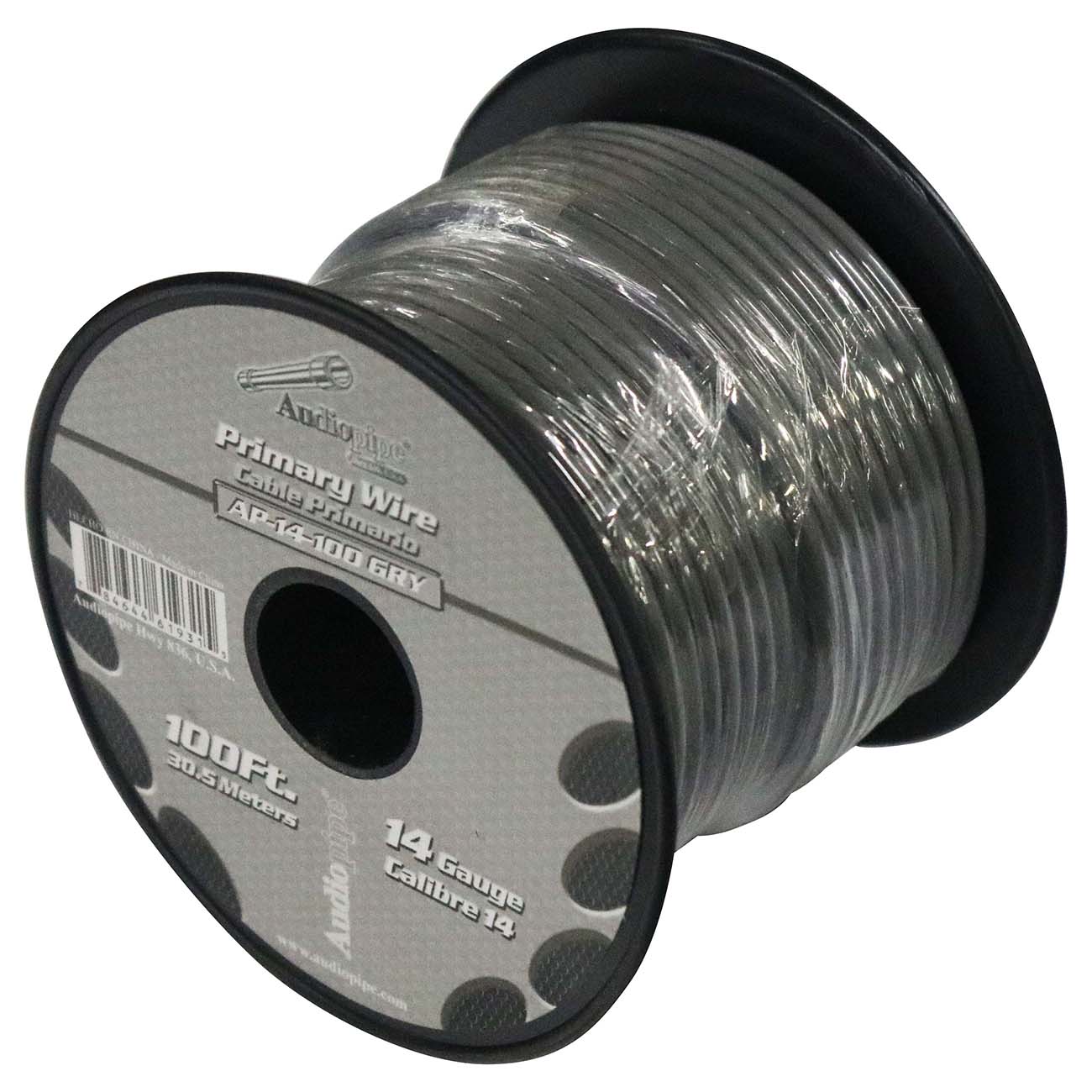 Audiopipe 14 Gauge 100ft Gray Primary Wire