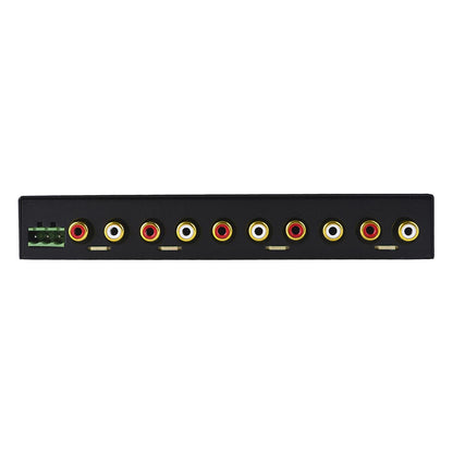 Audiodrift 4 Band Graphic Equalizer With Subwoofer Output Dual Color Illumination 7v Output
