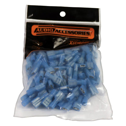 Quick Disconnect 16/14 Ga;  Female; Blue; Xscorpion; 100/bag