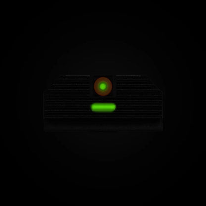 Night Fision Night Sight Set For Glock 17/19/34 - Orange Tritium Front Ring/tritium Black Ring Rear