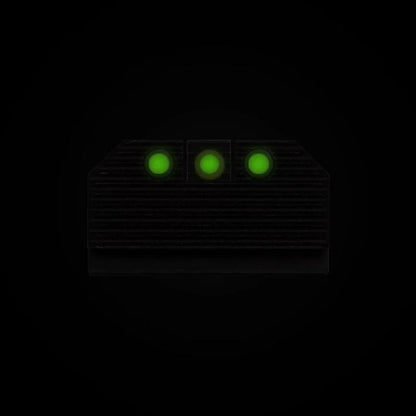 Night Fision Optics-ready Stealth Series For Glock 42/43/43x Mos Yellow Front Ring/black Rear