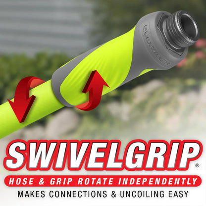 Flexzilla® Swivelgrip® Garden Lead-in Hose 5/8" X 10' 3/4" - 11 1/2 Ght Fittings Zillagreen®