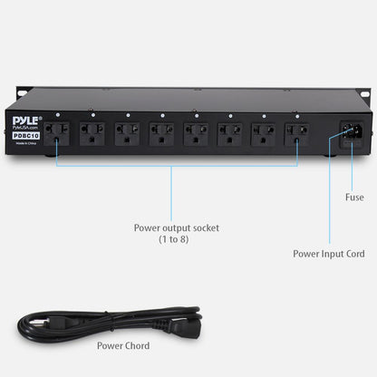Pyle Rack Mount Power Distribution