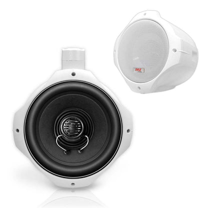 Pyle Marine 8” 2-way Wakeboard Speaker (white) - Pair