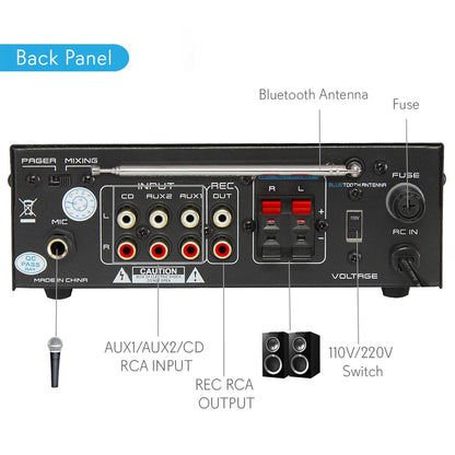 Pyle Mini Amplifier With Bluetooth