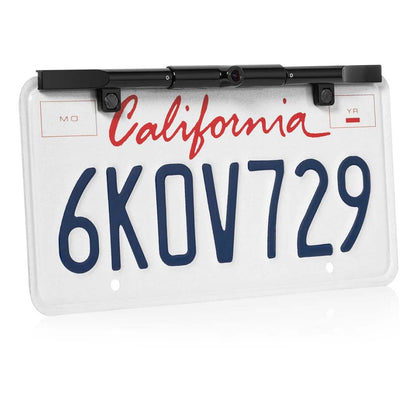 Boyo Ultra Slim Metal License Plate Camera Hd Resolution Black Finish