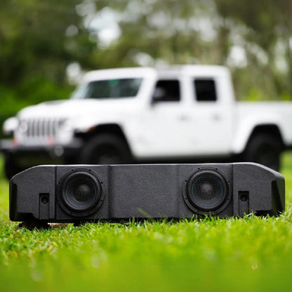 STINGER JEEP GLADIATOR UNDER-SEAT DUAL 8" LOADED ENCLOSURE (TXJTD8)
