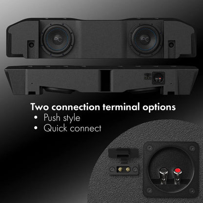 STINGER JEEP GLADIATOR UNDER-SEAT DUAL 8" LOADED ENCLOSURE (TXJTD8)