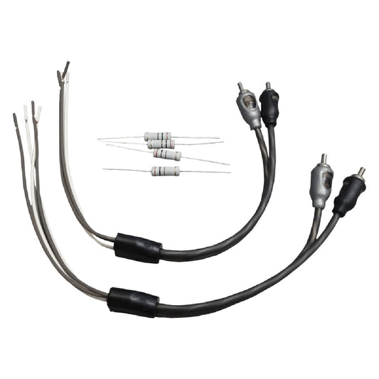 MASSIVE AUDIO RCA/SPEAKER WIRE ADAPTER FOR MASSIVE AMPS W/OEM LINE CONVERTOR (UW1)