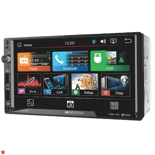SOUNDSTREAM DOUBLE DIN DIGITAL MEDIA RECEIVER W/ 7" LCD SCREEN (VM700HB)