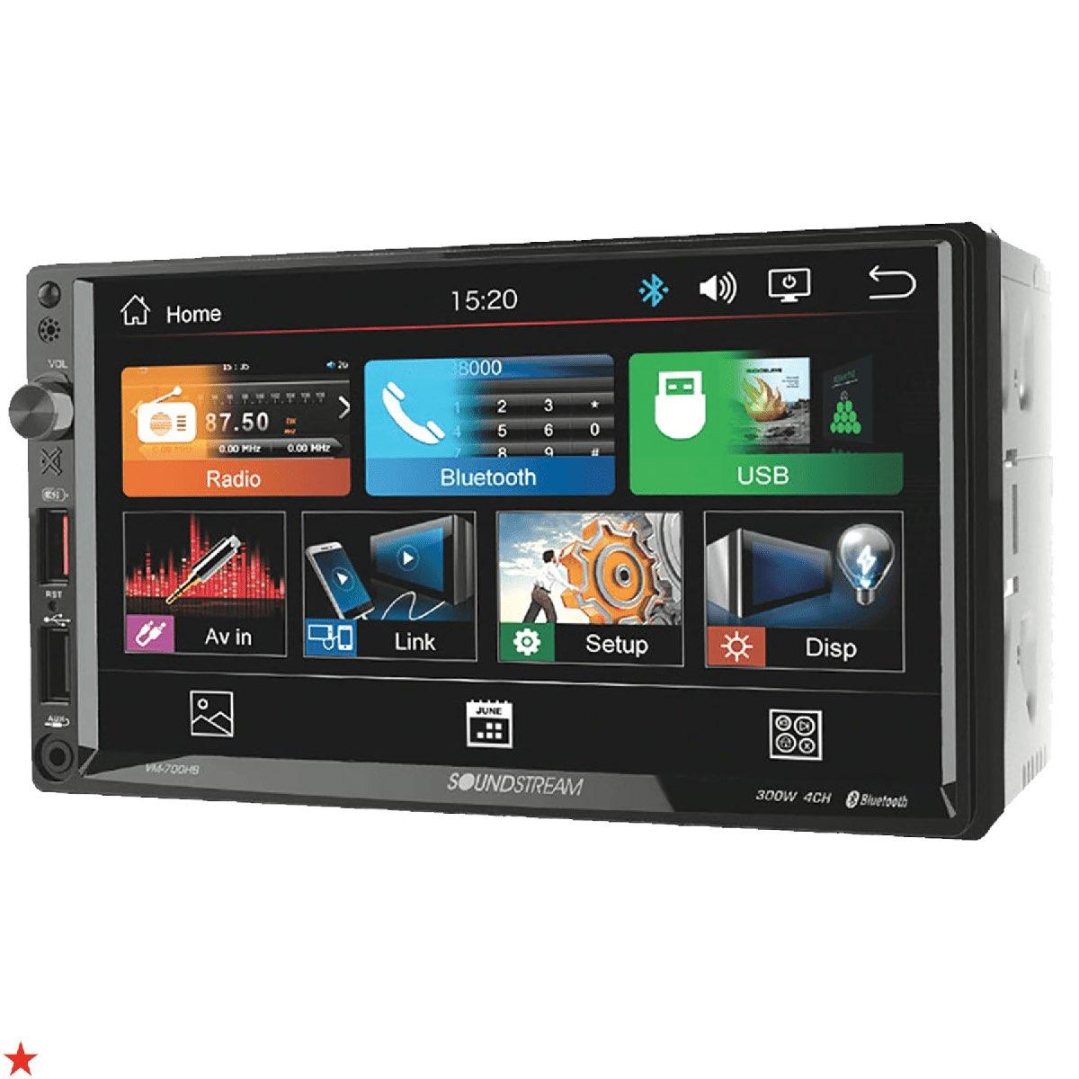 SOUNDSTREAM DOUBLE DIN DIGITAL MEDIA RECEIVER W/ 7" LCD SCREEN (VM700HB)