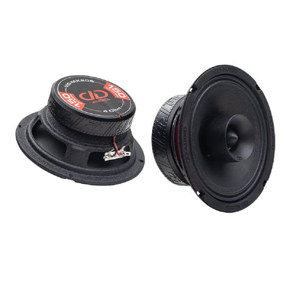 DD AUDIO 6.5" 300 WATT VOICE OPTIMIZED 200 SERIES MIDRANGE COAXIAL SPEAKERS PAIR PACKED SINGLE 4 OHM (VO-MX206-S4)