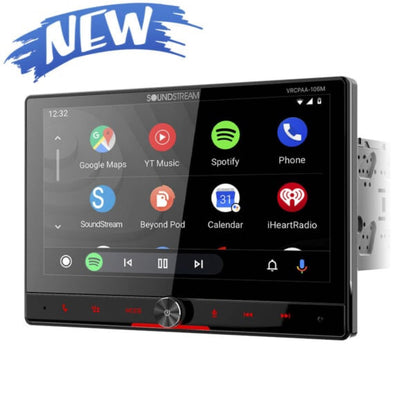 POWER ACOUSTIK 10.6" MECHLESS 360 ADJUSTABLE DOUBLE DIN WIRELESS CARPLAY & ANDROID AUTO (CPAA-70D10MW)