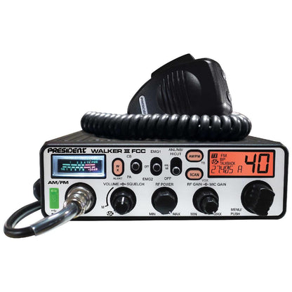 PRESIDENT FCC AM/FM CB RADIO FACTORY REPAIR ONLY (WALKER III)