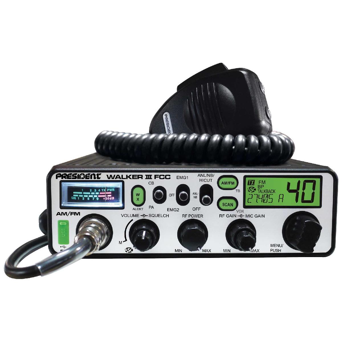PRESIDENT FCC AM/FM CB RADIO FACTORY REPAIR ONLY (WALKER III)