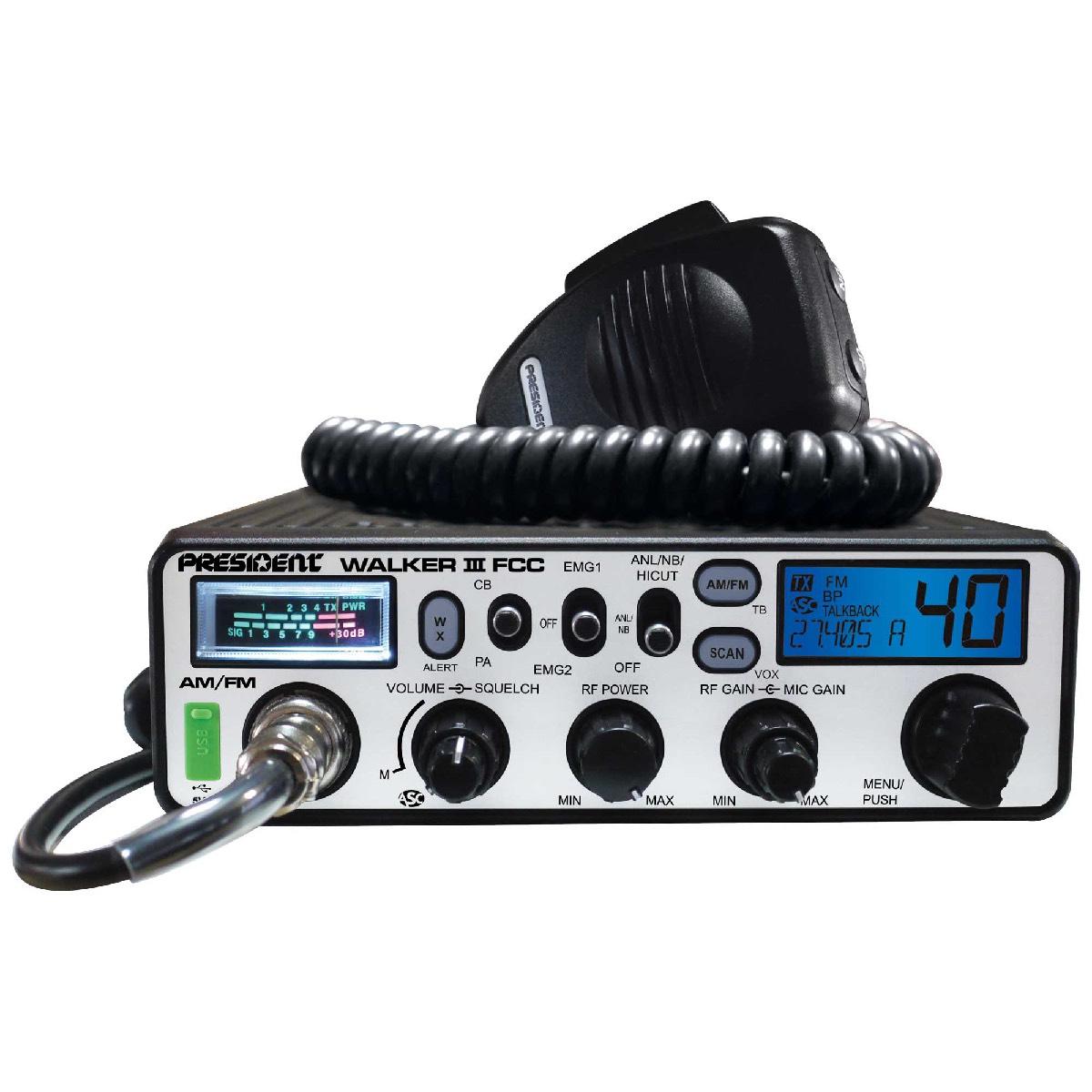 PRESIDENT FCC AM/FM CB RADIO FACTORY REPAIR ONLY (WALKER III)