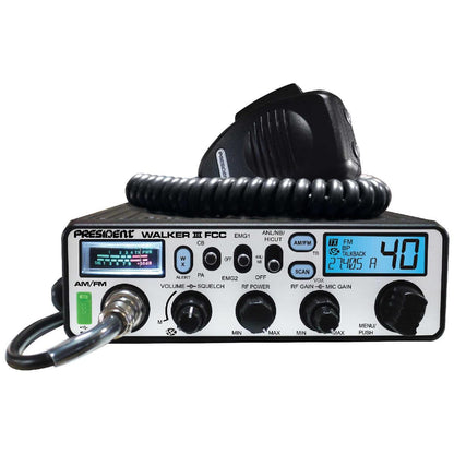 PRESIDENT FCC AM/FM CB RADIO FACTORY REPAIR ONLY (WALKER III)