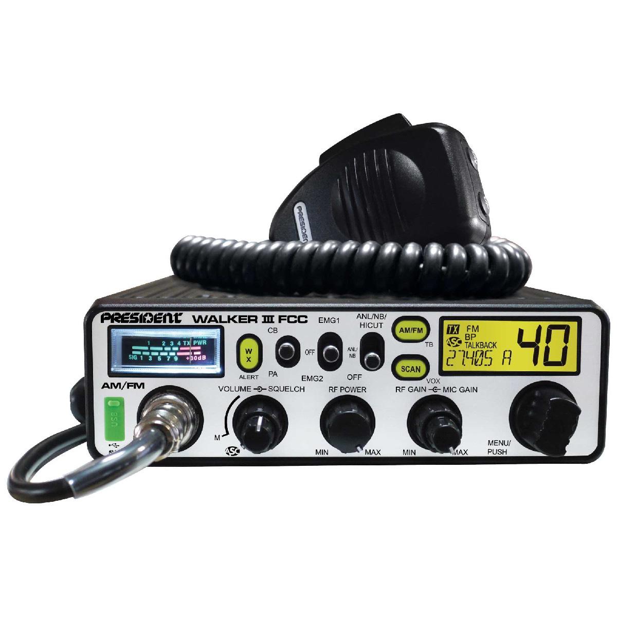 PRESIDENT FCC AM/FM CB RADIO FACTORY REPAIR ONLY (WALKER III)