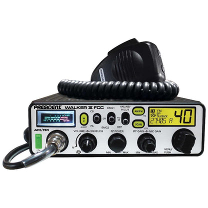 PRESIDENT FCC AM/FM CB RADIO FACTORY REPAIR ONLY (WALKER III)