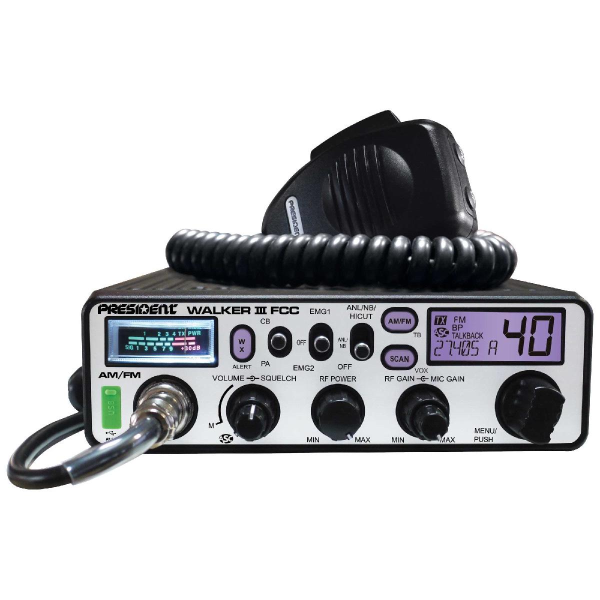 PRESIDENT FCC AM/FM CB RADIO FACTORY REPAIR ONLY (WALKER III)
