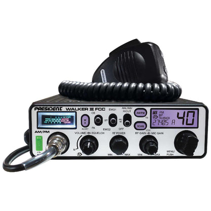 PRESIDENT FCC AM/FM CB RADIO FACTORY REPAIR ONLY (WALKER III)