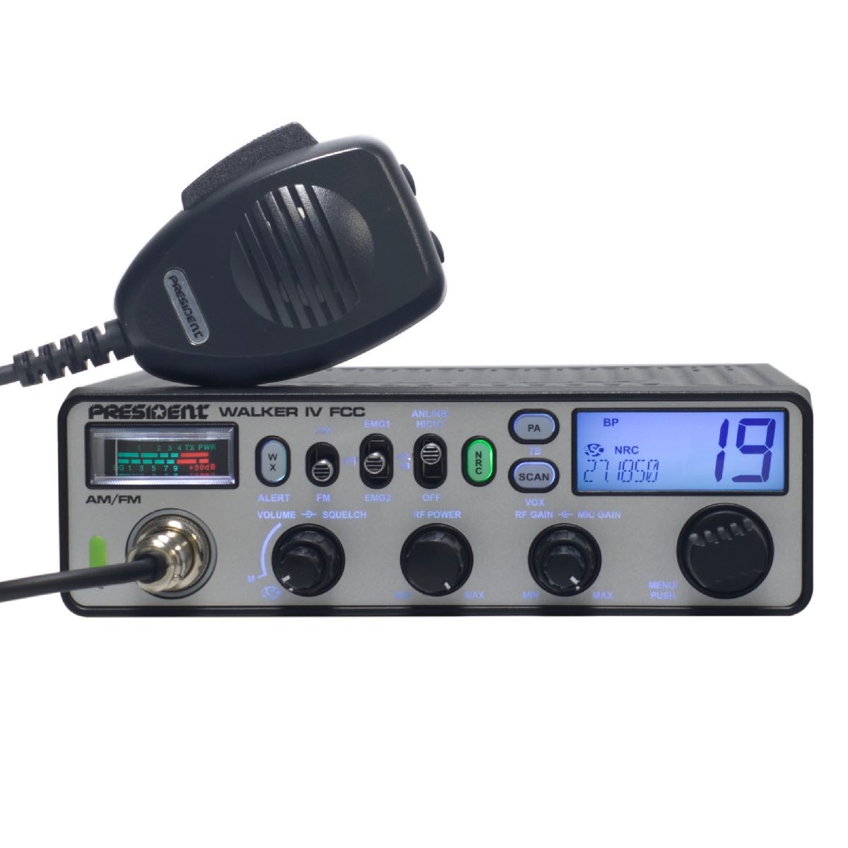 PRESIDENT FCC AM/FM CB RADIO FACTORY REPAIR ONLY (WALKER IV) - image 1