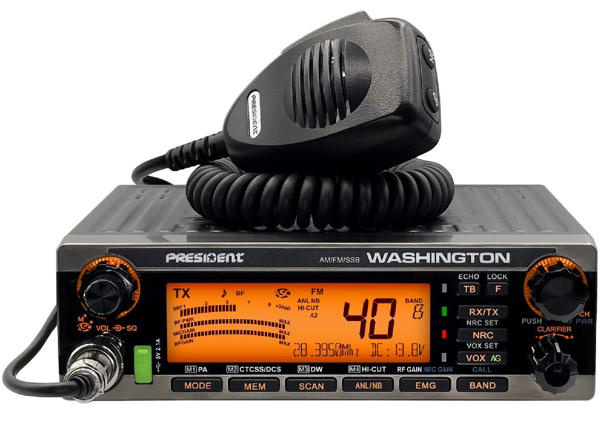 PRESIDENT WASHINGTON 10 METER RADIO WITH SSB 70 WATTS + NO WARRANTY (WASHINGTON)