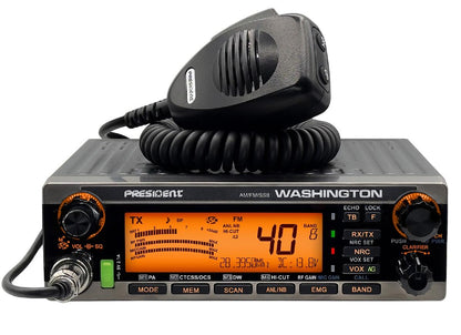 PRESIDENT WASHINGTON 10 METER RADIO WITH SSB 70 WATTS + NO WARRANTY (WASHINGTON)