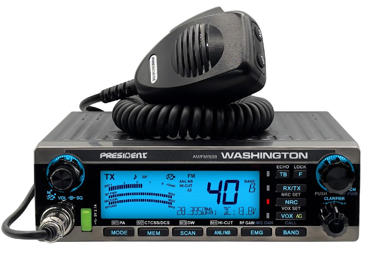 PRESIDENT WASHINGTON 10 METER RADIO WITH SSB 70 WATTS + NO WARRANTY (WASHINGTON)