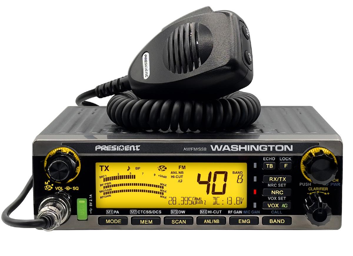 PRESIDENT WASHINGTON 10 METER RADIO WITH SSB 70 WATTS + NO WARRANTY (WASHINGTON)