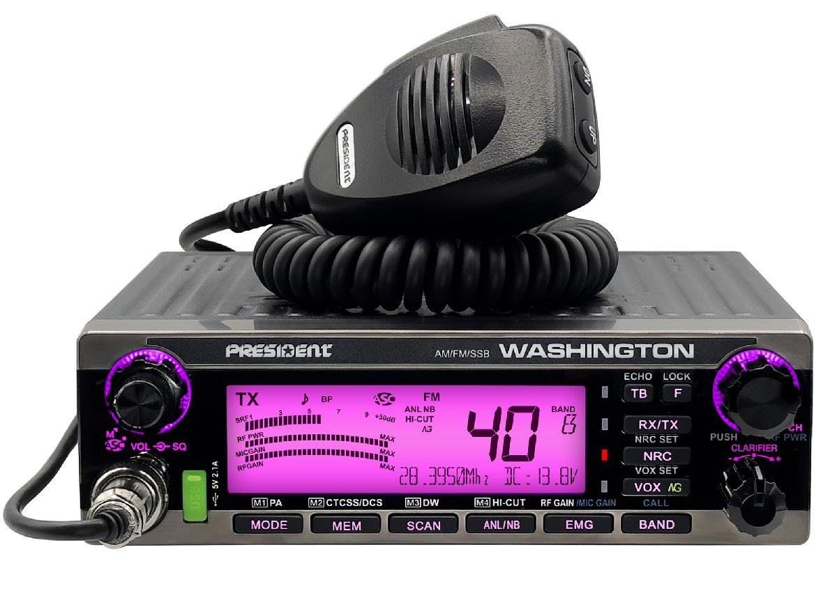 PRESIDENT WASHINGTON 10 METER RADIO WITH SSB 70 WATTS + NO WARRANTY (WASHINGTON)